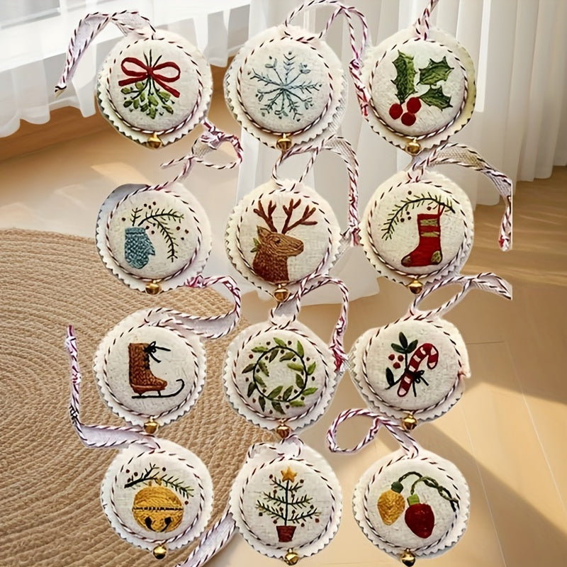 "Christmas Tree Decorations" Embroidery Kit