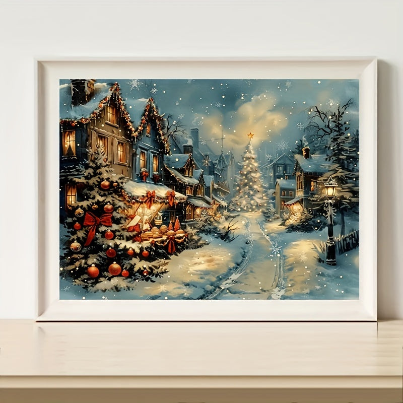 "Christmas In A Countryside" Diamond Painting