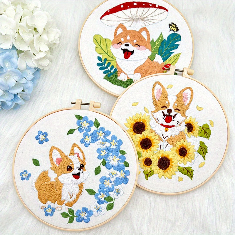 "Shiba" Embroidery Kit