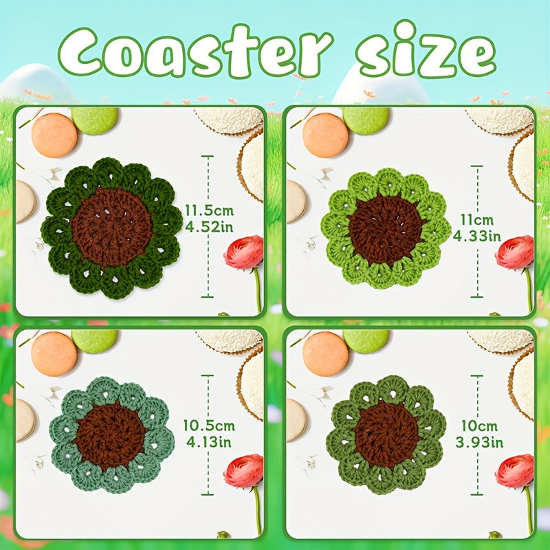 “Green Plant” Coasters Crochet Kit