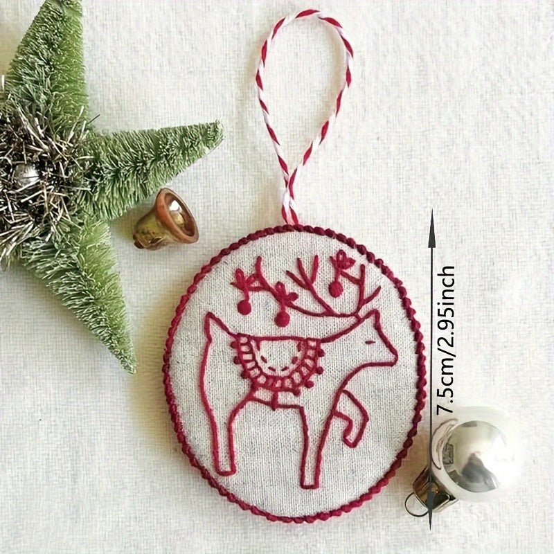 "Christmas Tree Decorations" Embroidery Kit