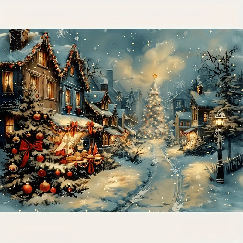 "Christmas In A Countryside" Diamond Painting