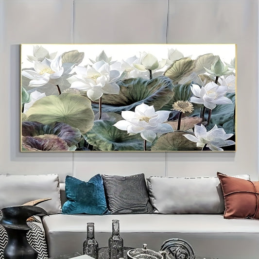 "White Lotus" Diamond Painting